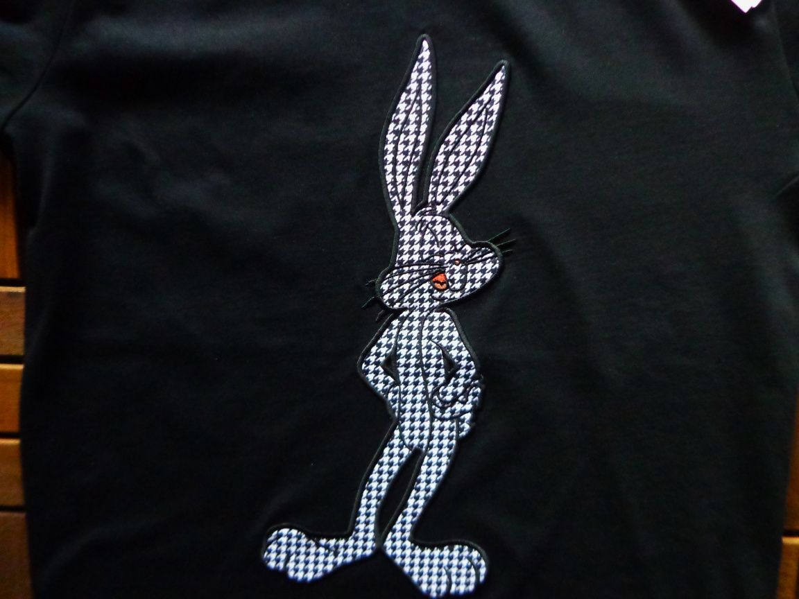 Мъжка тениска Iceberg Black T-shirt With Cartoon Detail Bugs Bunny