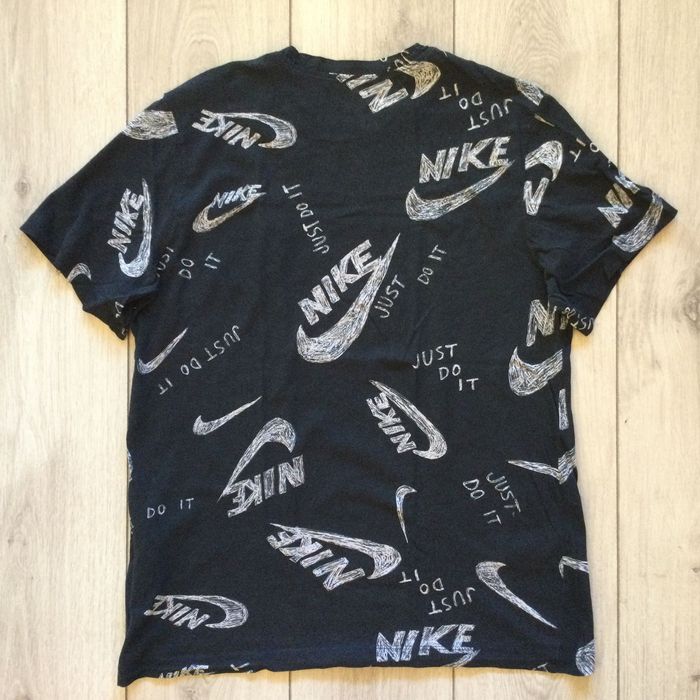 оригинална черна памучна тениска NIKE Найк размер L от САЩ