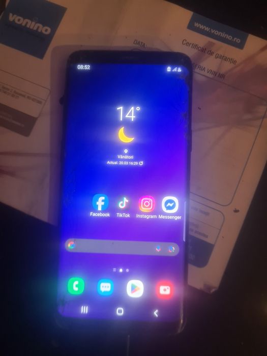 vand  telefon samsung s9 display spart
