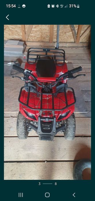 Atv electric are 3 viteze frână la picior