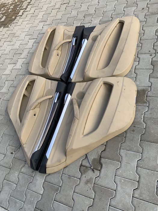 Кожен салон за BMW X 5/ e70 / електрически бежов цвят перфектен