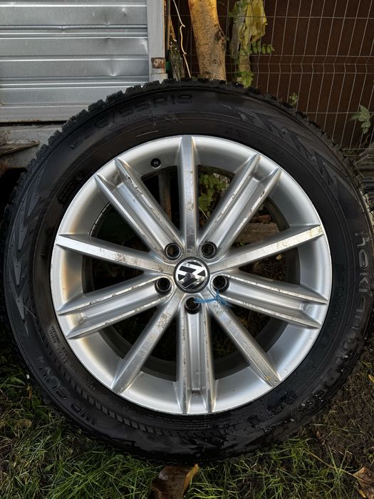 Roti iarna 235/55 R18 cu jante aluminiu 7Jx18 ET43 VW Tiguan 2017+