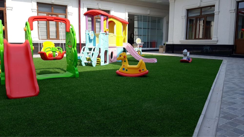 детский площадка, поля, ландшафт, стены,