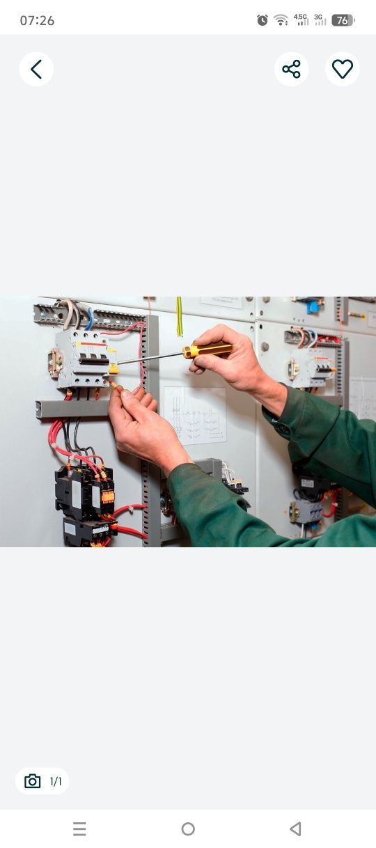 Elektrik xizmatlari barcha turdagi elektrik xizmati 7/24