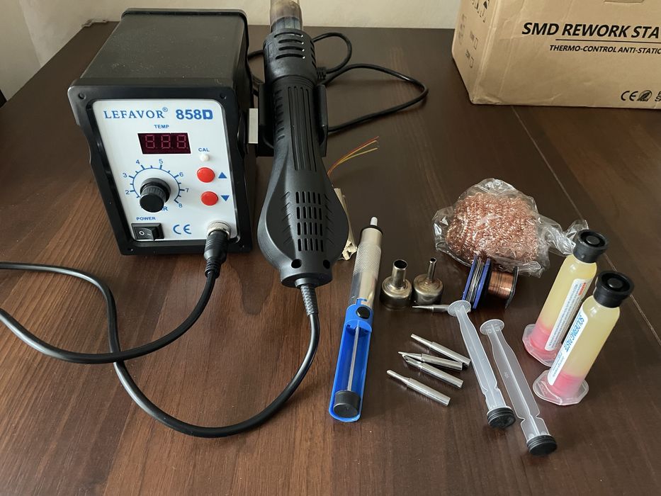 Statie de lipit cu aer cald pana la 450 °C