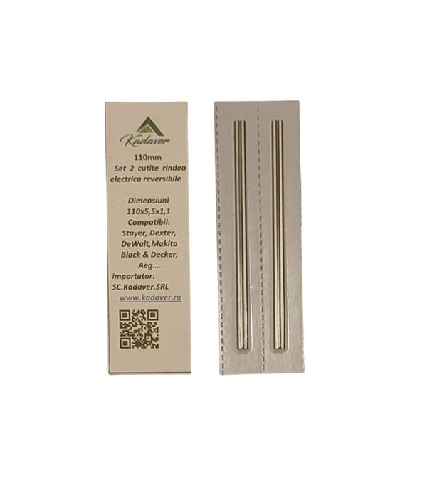 Cutite rindea electrica, dexter  reversibile, 110mm, 2 buc/set Dexter