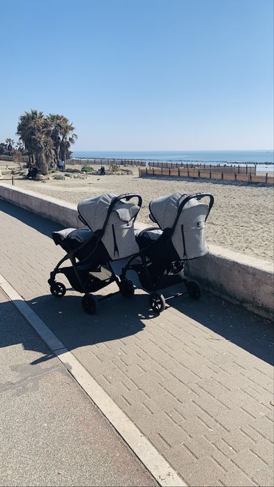 Set complet Gemeni format din carucior Mast3 si scoica Cybex