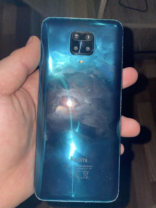 Редми ноте 9s на 128гб синя-зеленый