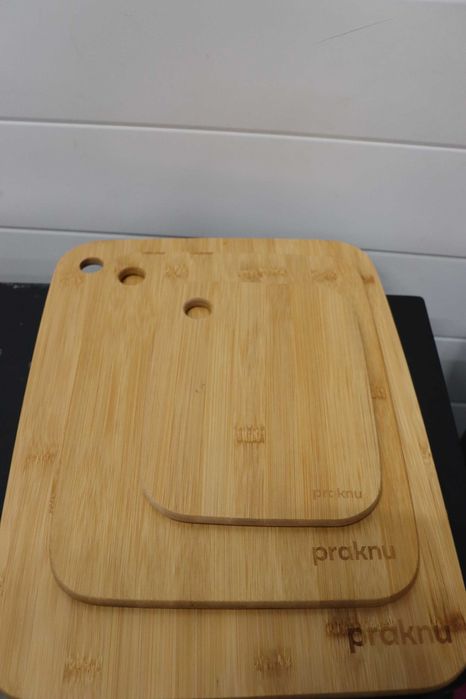 Praknu дървени дъски за рязане, комплект от 3 бр