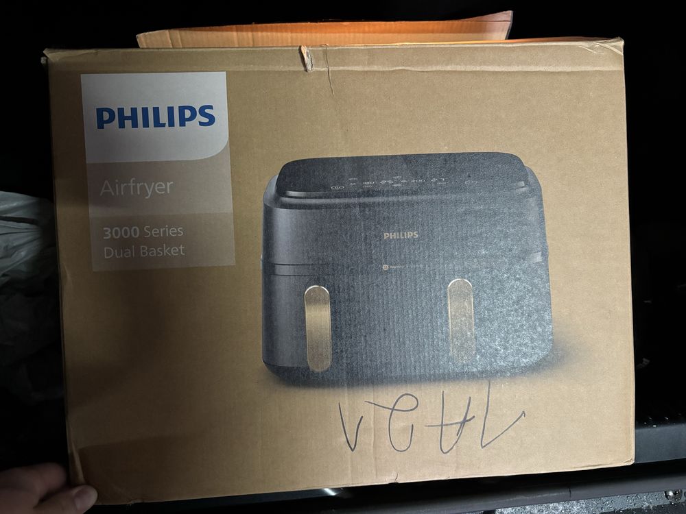 Friteuza cu aer cald dublu Philips seria 3000