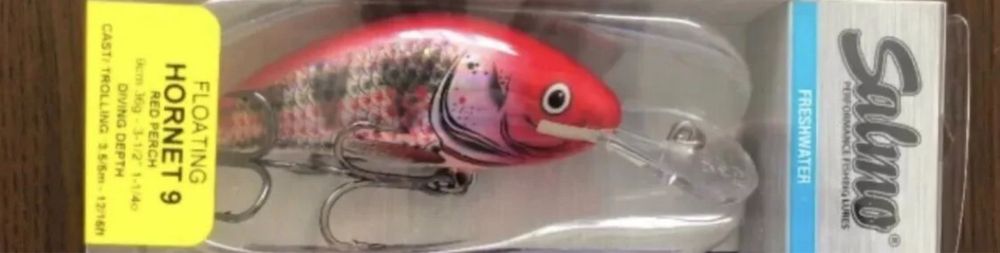 Воблери Salmo Hornet YGL, UVO и Red Perch