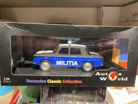 DACIA 1100 MILITIA 1970 machetă auto scara 1:24 ed lim 499 buc