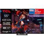 Televizor TCL QLED 55C745, 139 cm, Smart Google TV, 4K Ultra HD