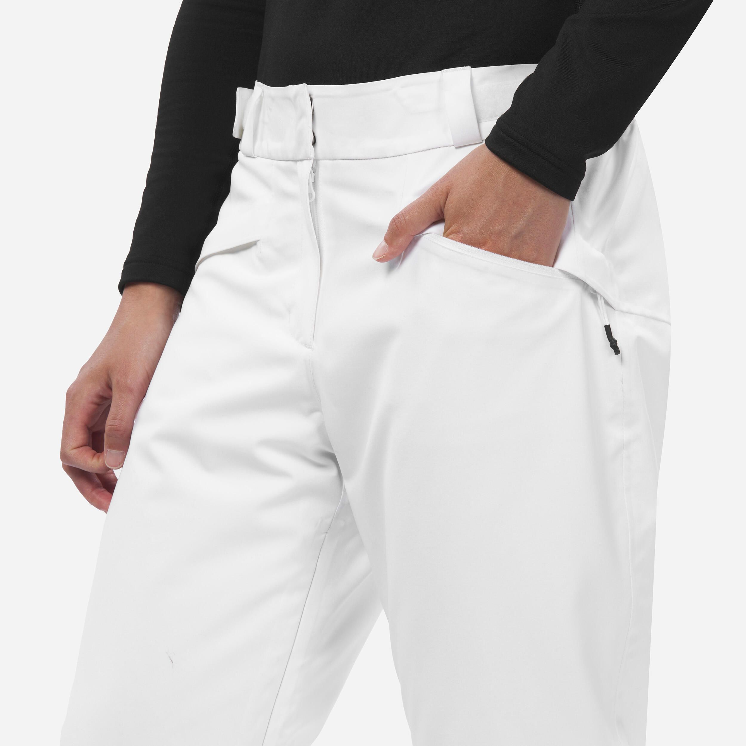 Pantalon schi Călduros 580 Alb Damă - produs resigilat (nou) Decathlon
