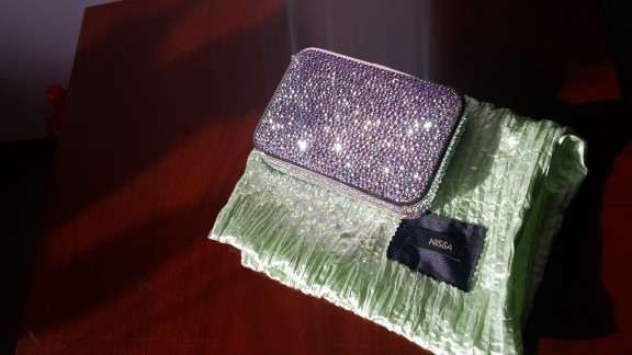 Geanta / plic / Clutch NISSA cu cristale Swarovski