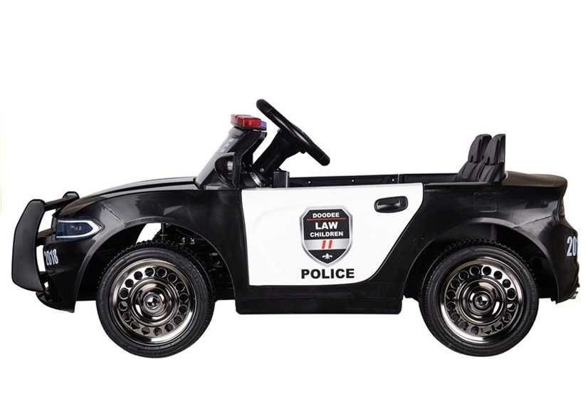 Masinuta electrica de politie,  Kinderauto JC666 2x35W 12V Negru