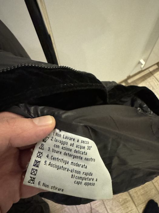 Geaca cu puf si blanita de iepure