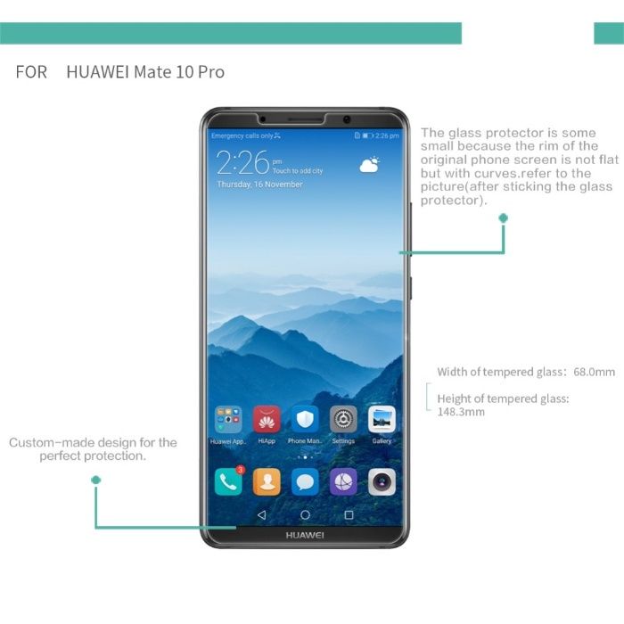 Folie Sticla Securizata pt Huawei Mate 10, Mate 10 lite