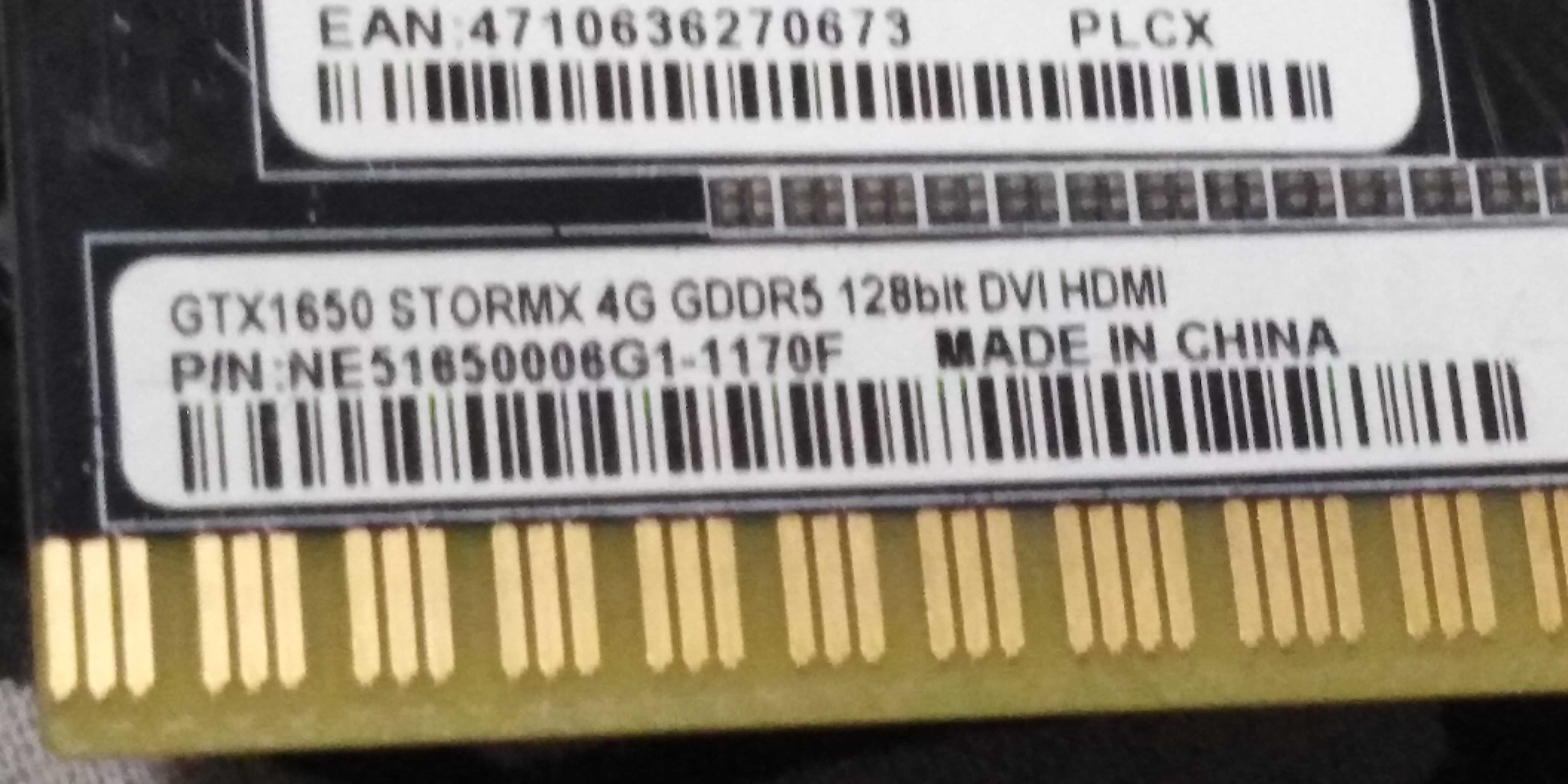 NVIDIA Palit GTX 1650 4gb gddr5