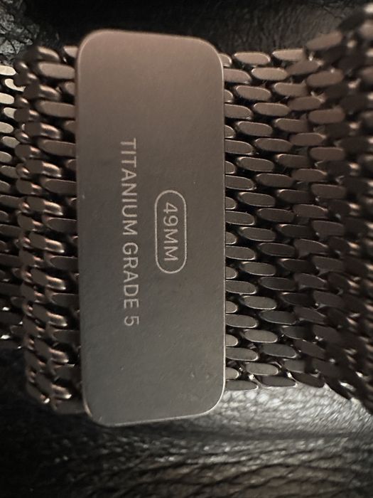 Milanese Natural Titanium Black Titanium Ultra Bracelet Link Stainless
