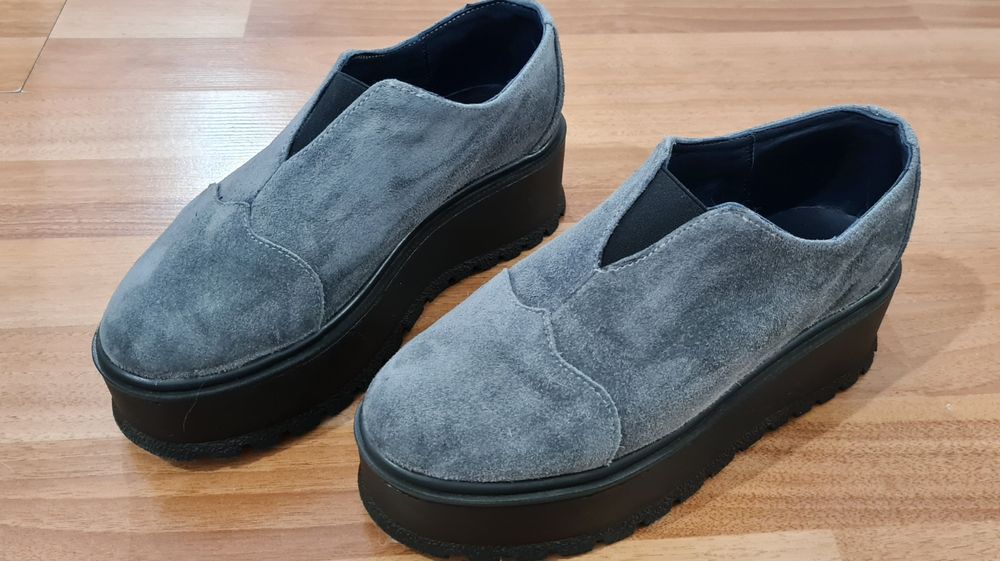 Pantofi MIARMA, din piele intoarsa naturala, marimea 37