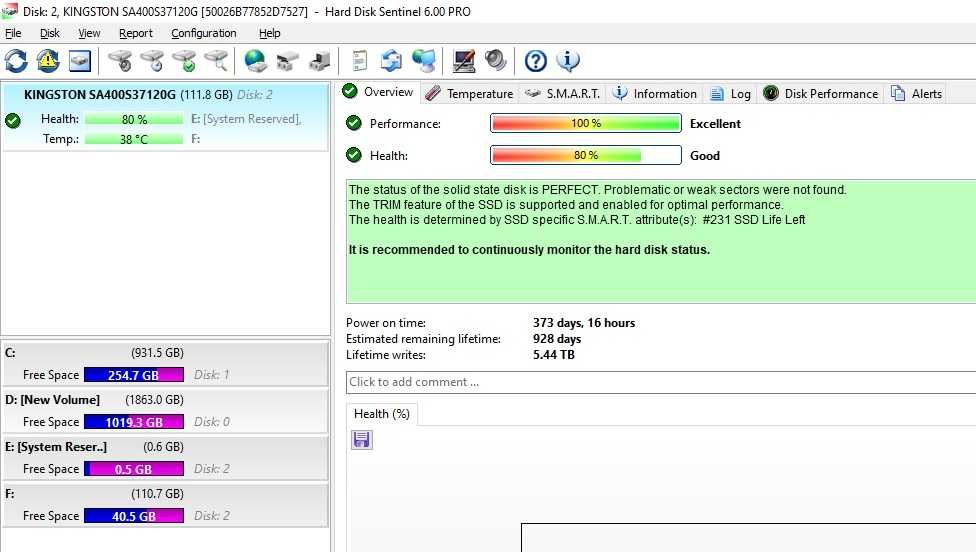 Solid-State Drive (SSD) KINGSTON A400, 120GB SATA3, 2.5" SA400S37/120G