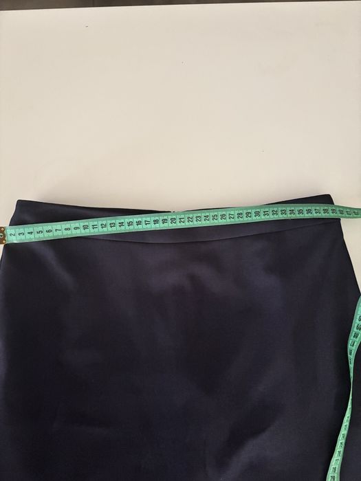 Costum femei de stofa, bleumarin, captusit, sacou si fusta