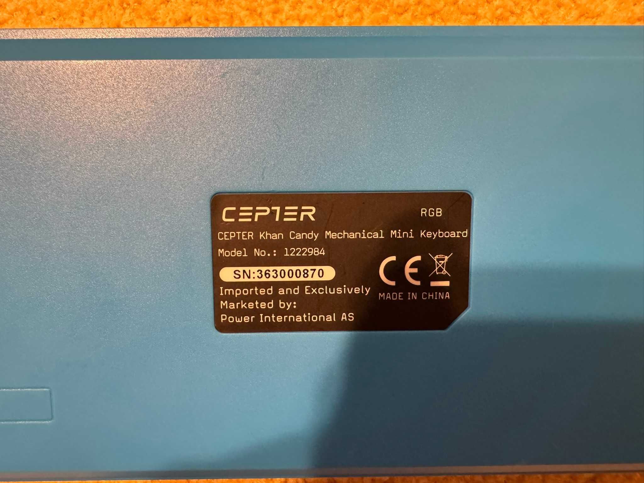 tastatura mecanica cepter khan candy no. 1222984