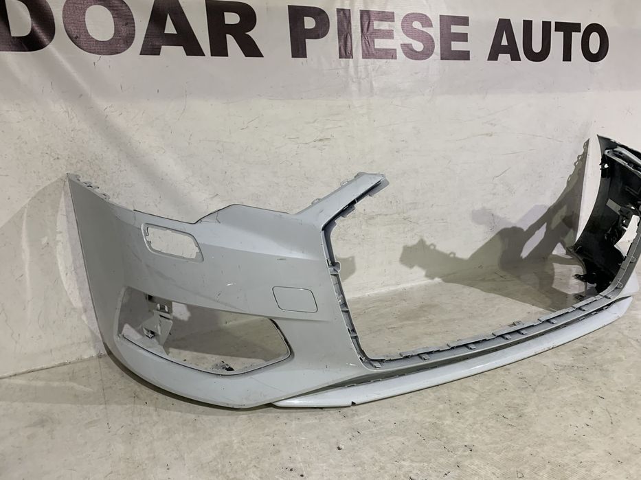 Bara fata Audi A6, C8, 2018, 2019, 2020, 2021, 2022, 2023, cod origine OE 4K0807437, cu gauri pentru spalatori faruri si senzori de parcare (6).