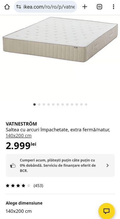 Saltea Vatnestrom Ikea
