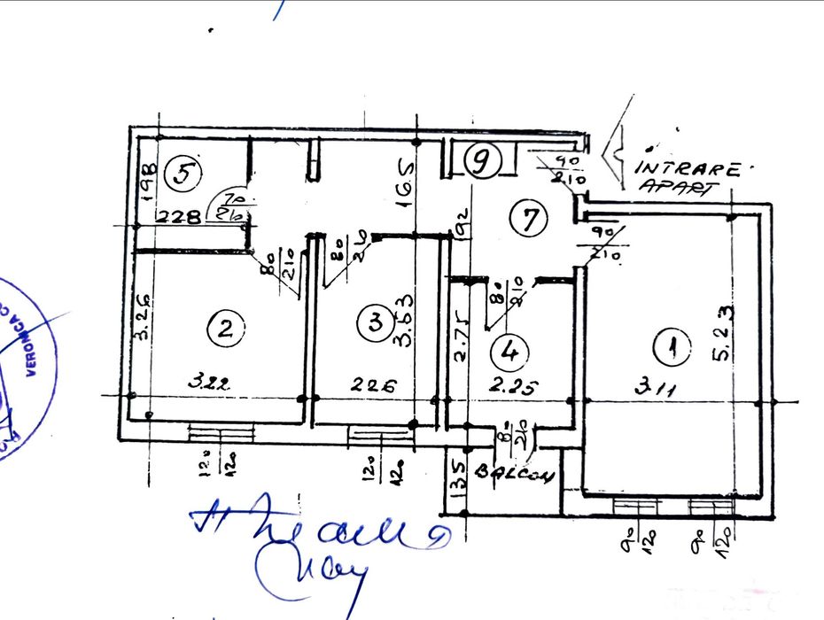 Apartament 3 Camere, Decomandat, Zona Casa Tineretului