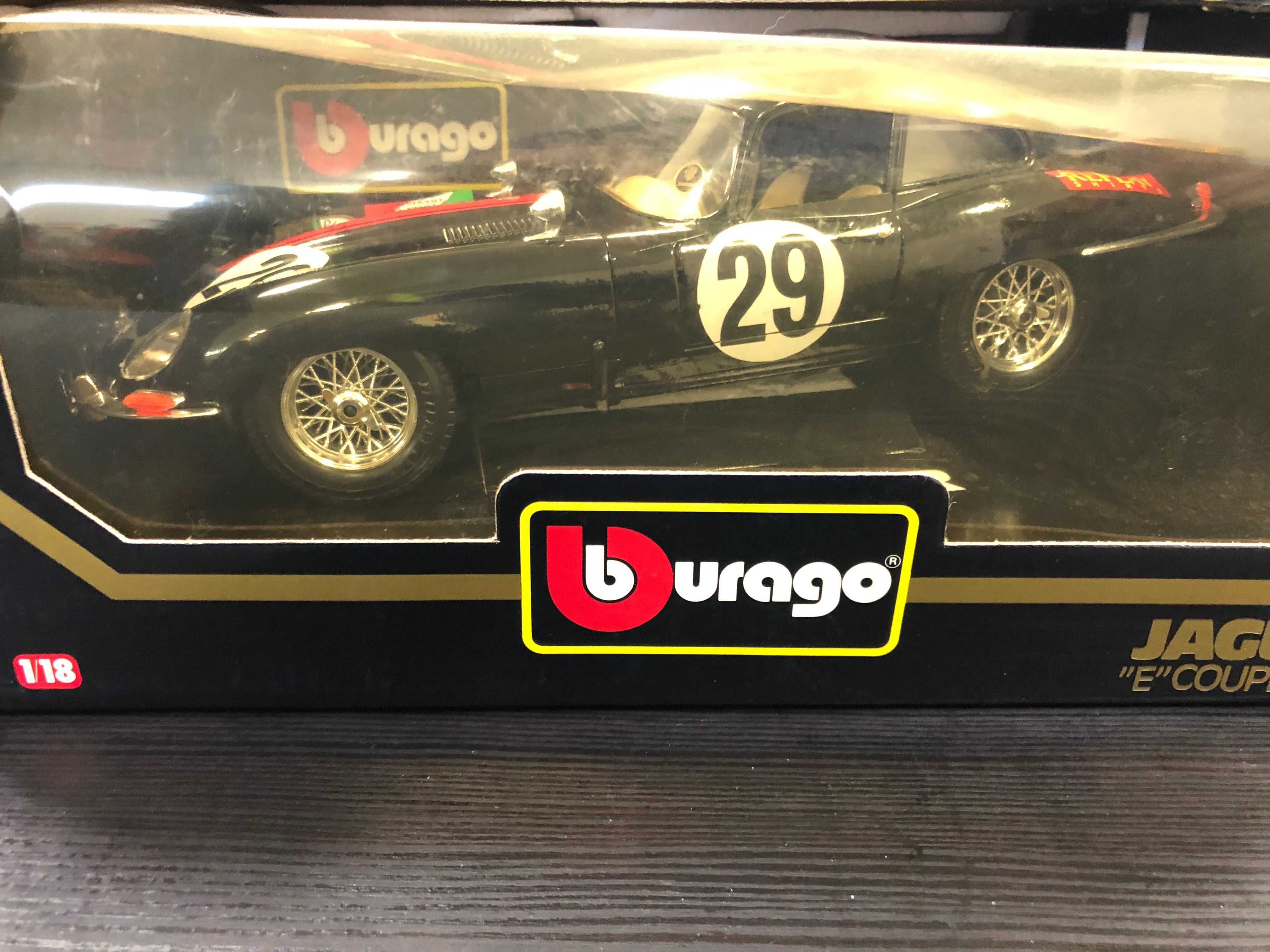 BBURAGO метална колекционерска количка JAGUAR E-TYPE COUPE 1961г. 1:18