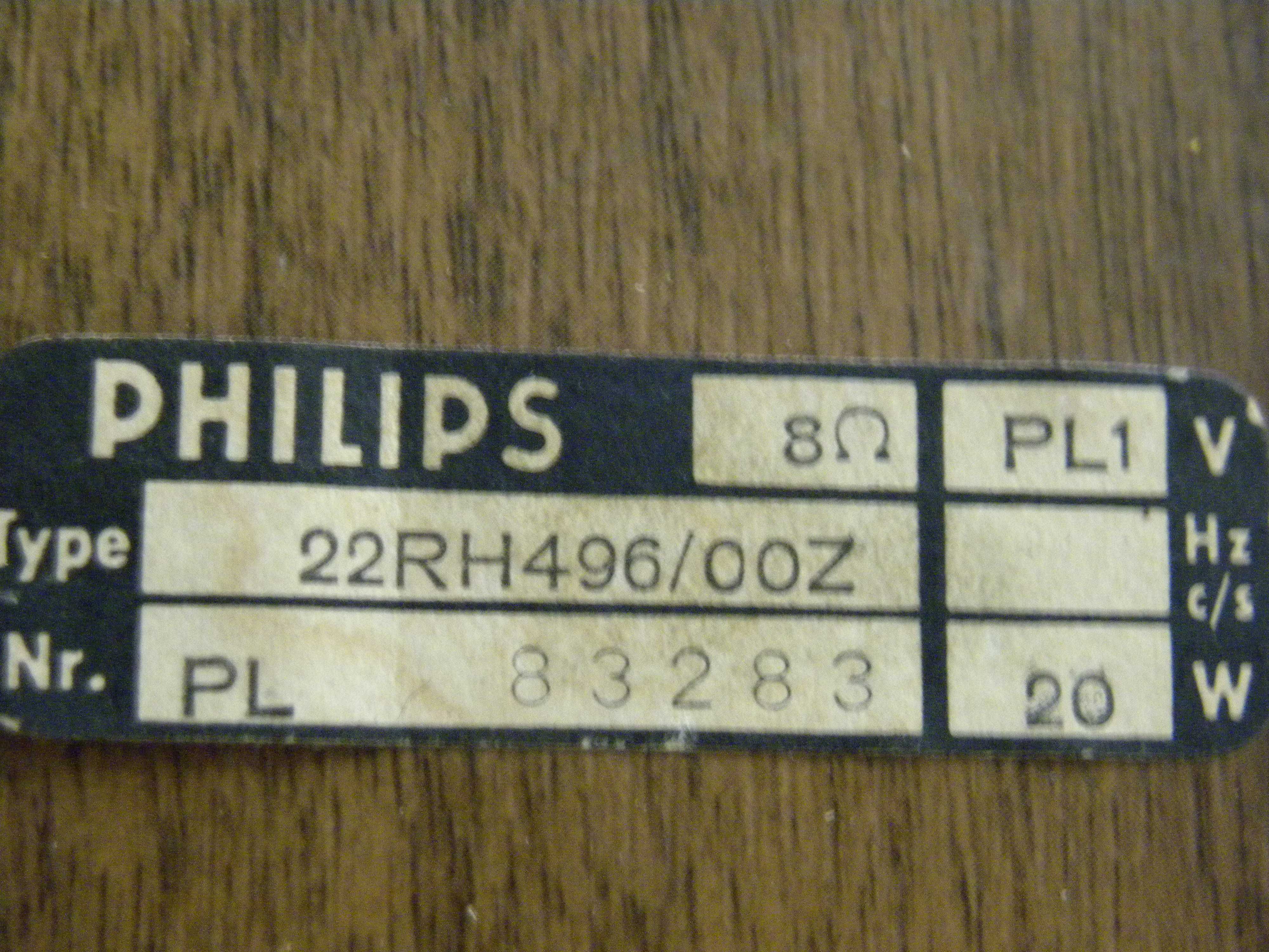 PHILIPS 22RH496 Difuzoare vintage de 8 ohmi cu sunet fantastic (1970)