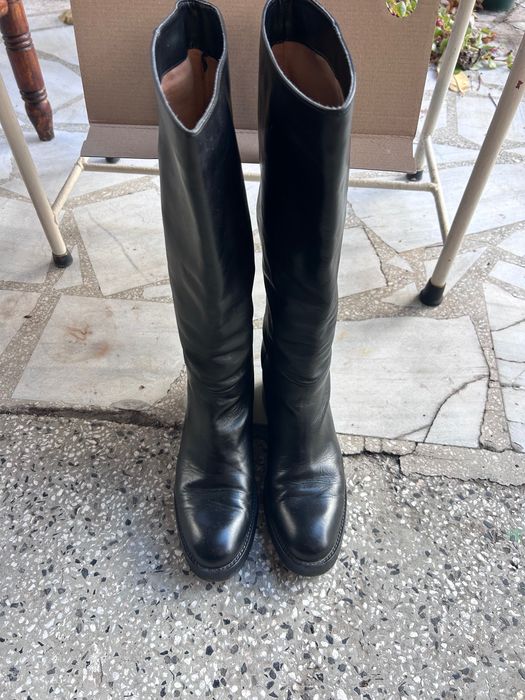 Ботуши естествена кожа Зара