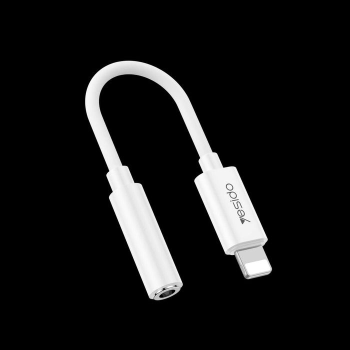 Cablu Adaptor Lightning la Jack - Yesido (YAU44) - alb