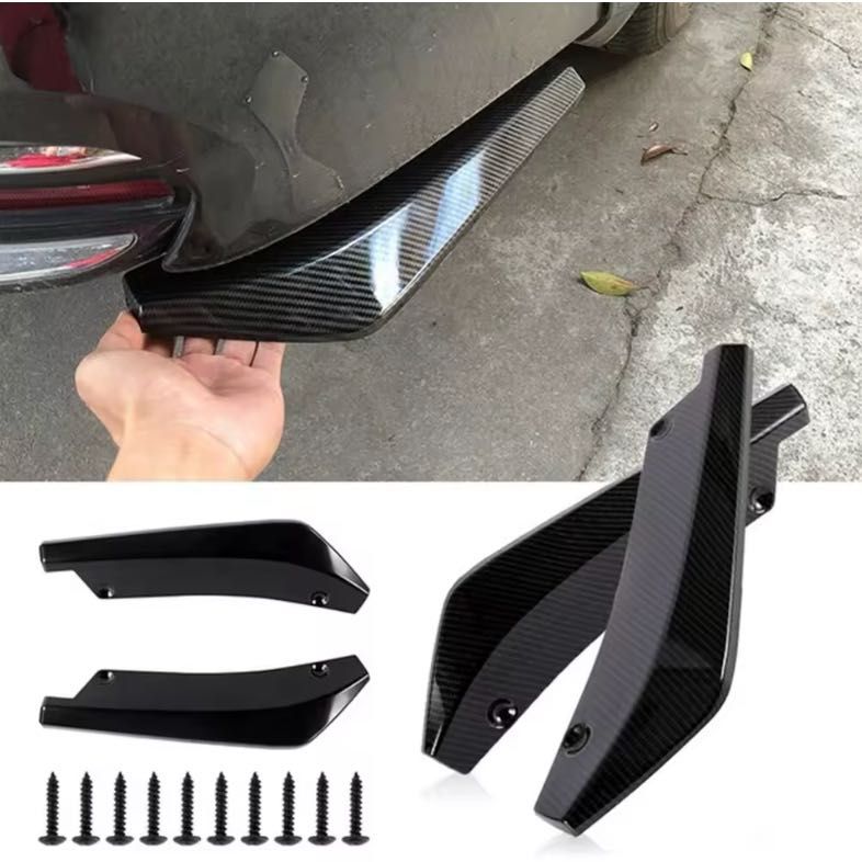 Добавки задна броня BMW E60/E61/E90/E91/F10/F11– карбон,Черен гланц