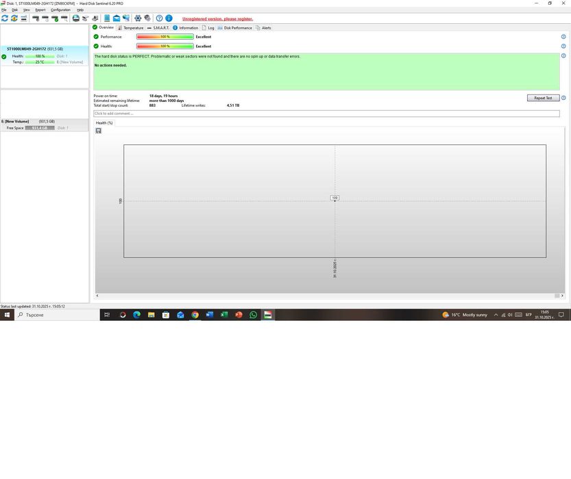 НОВ 1000GB 1TB HDD Slim 7mm 7200rpm Твърд диск за лаптоп 2.5' Sata 3