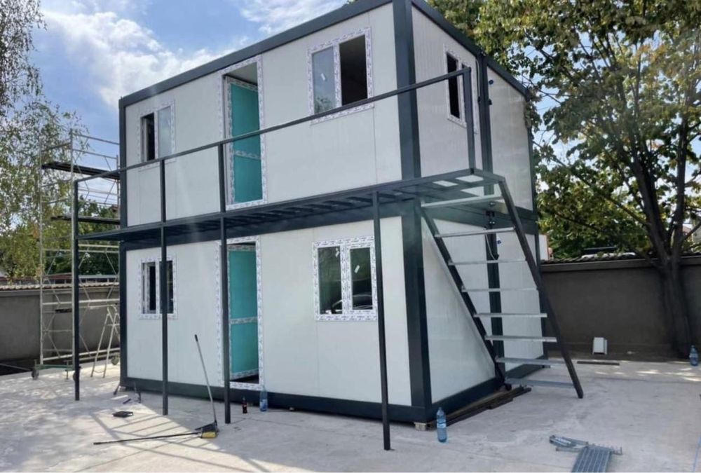 Vand container 4x2.40m vitrina gri antracit birou magazin fastfood