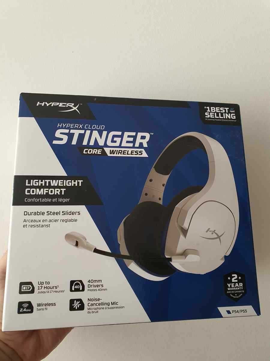 Casti Gaming Wireless HyperX Cloud Stinger Core PC PS4 PS5 Alb Sigilat