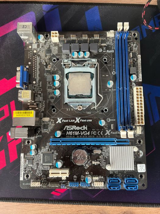 Комплект материнская плата 1155+i5 3470+16gb процессор+озу+блок питани