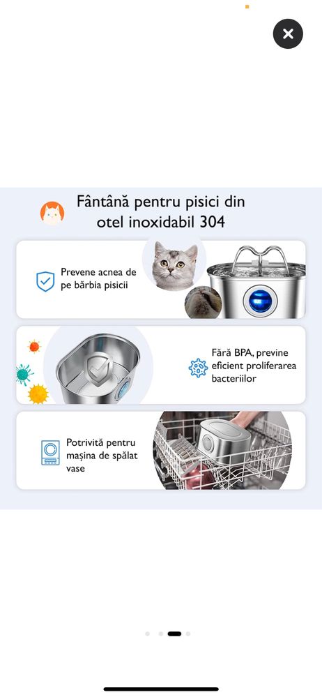Fantana apa animale