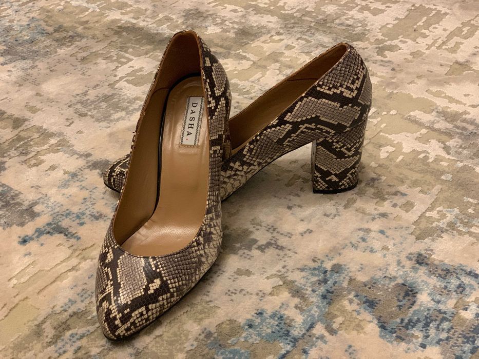 Pantofi imprimeu piele de sarpe, marimea 37