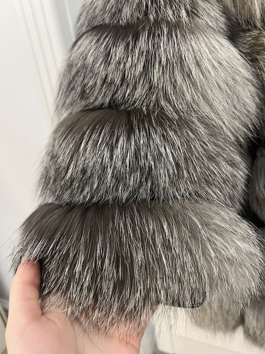 Blana naturala vulpe argintie