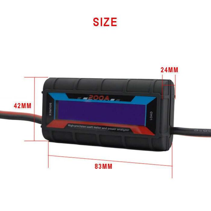 Voltmetru Wattmetru ampermetru, multifunctional 200 A Nou!