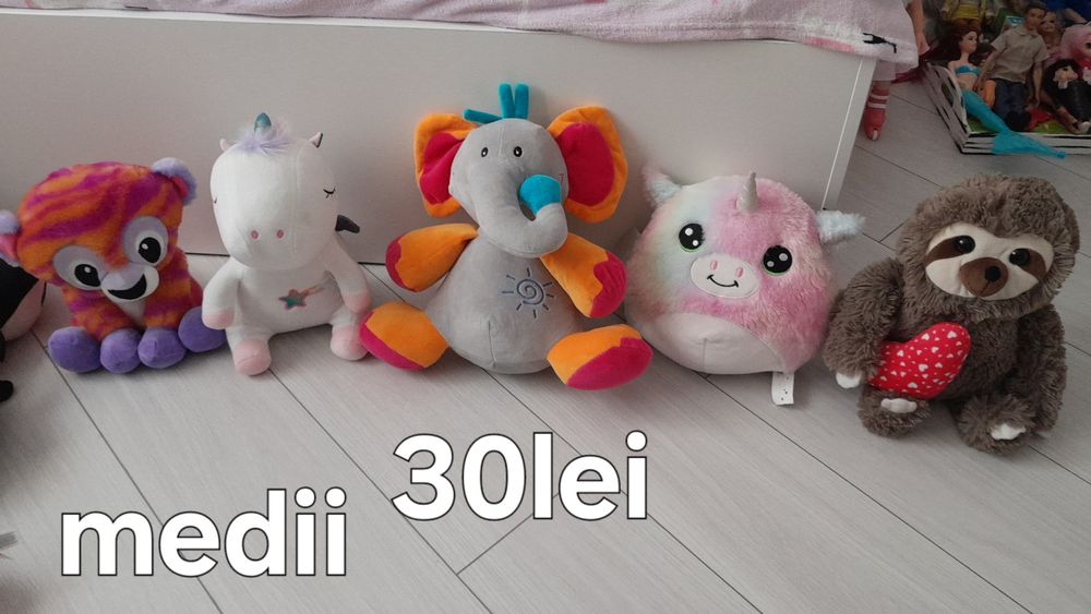 Jucării de plus diverse animalule  copii și muzicale