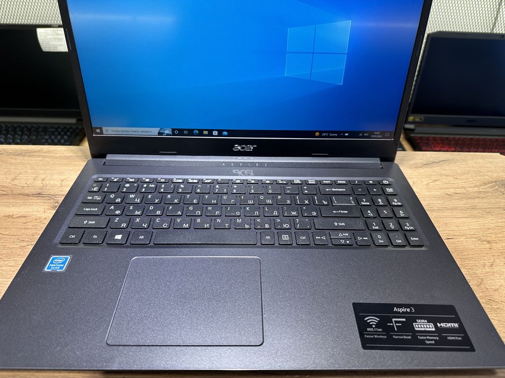 Ноутбук Acer Aspire 3/Pentium N5030/4GB/SSD256GB/HDD1TB, 5407/А10