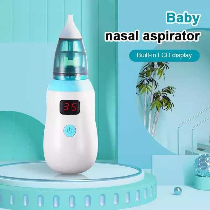 Aspirator Nazal pentru Copii 5 Trepte de Putere LCD Silentios Portabil