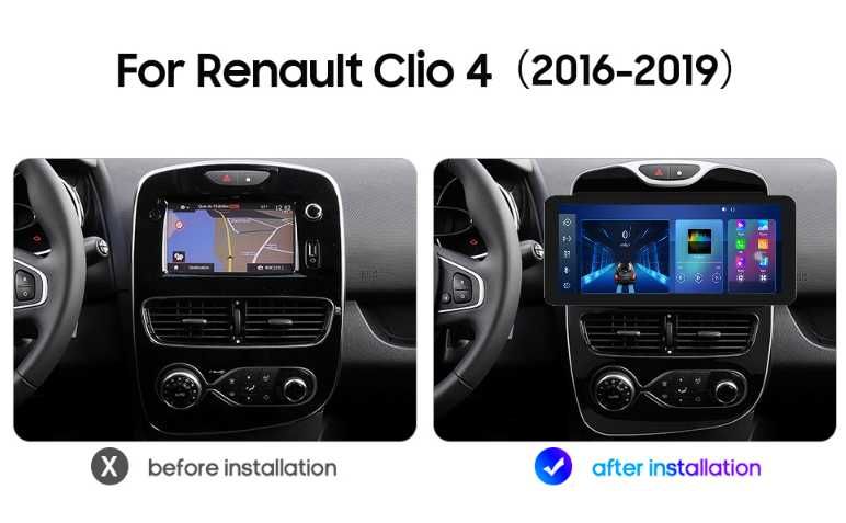 RENAULT CLIO 4 2016 - 2019 - 10'' Навигация Android , 8843