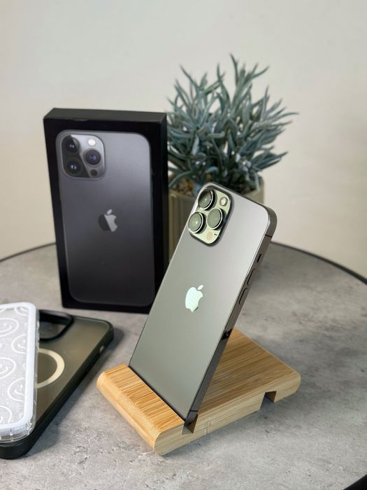 iPhone 13 Pro Max Graphite 128 GB 91% full box + 2 huse