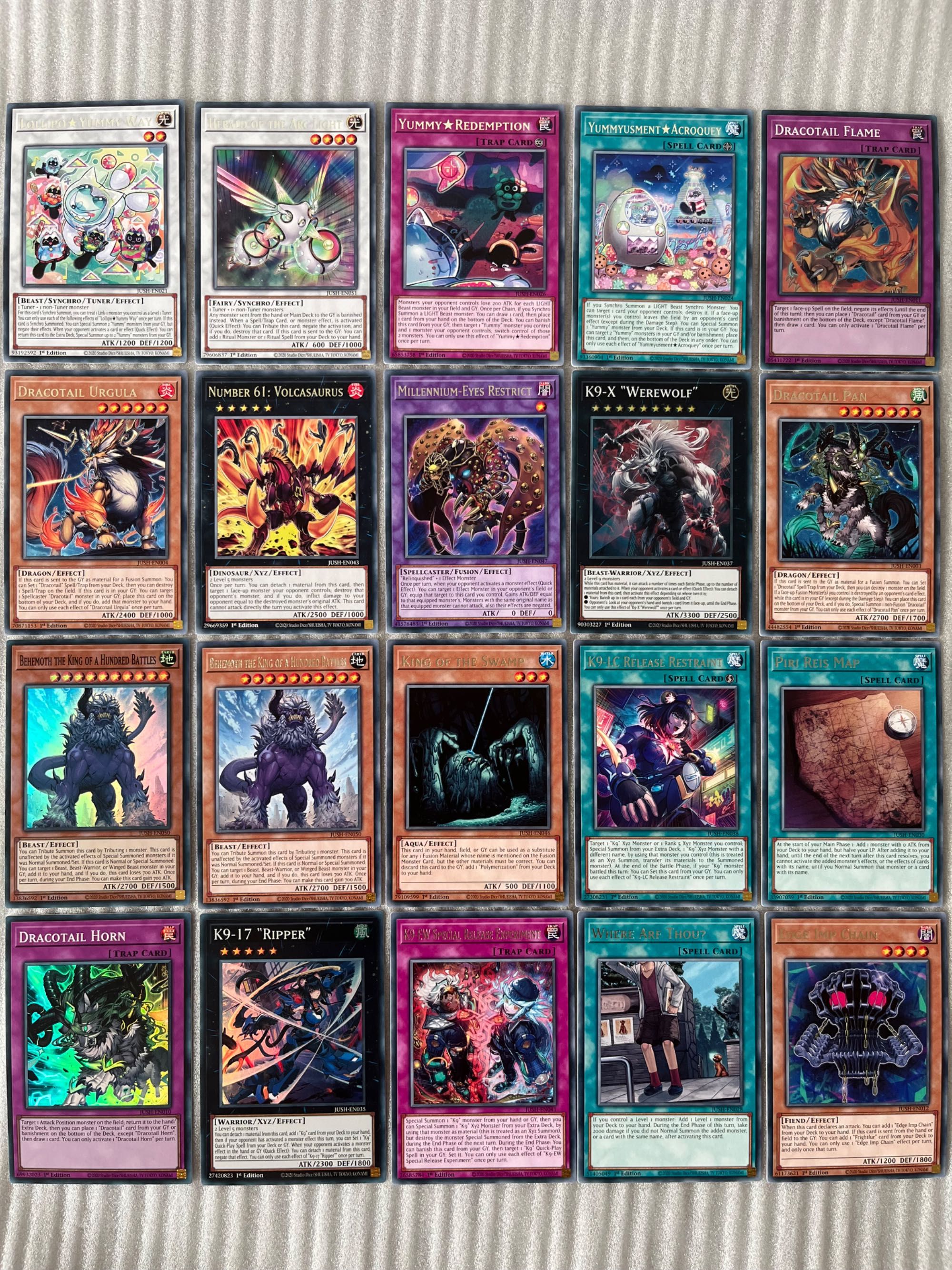 Justice Hunters Singles Yu-gi-oh карти TCG оригинал